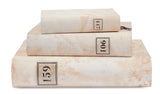 Hand Painted Marble Book Box in Ground Pink - Large (VH-MBLG-GPINK)