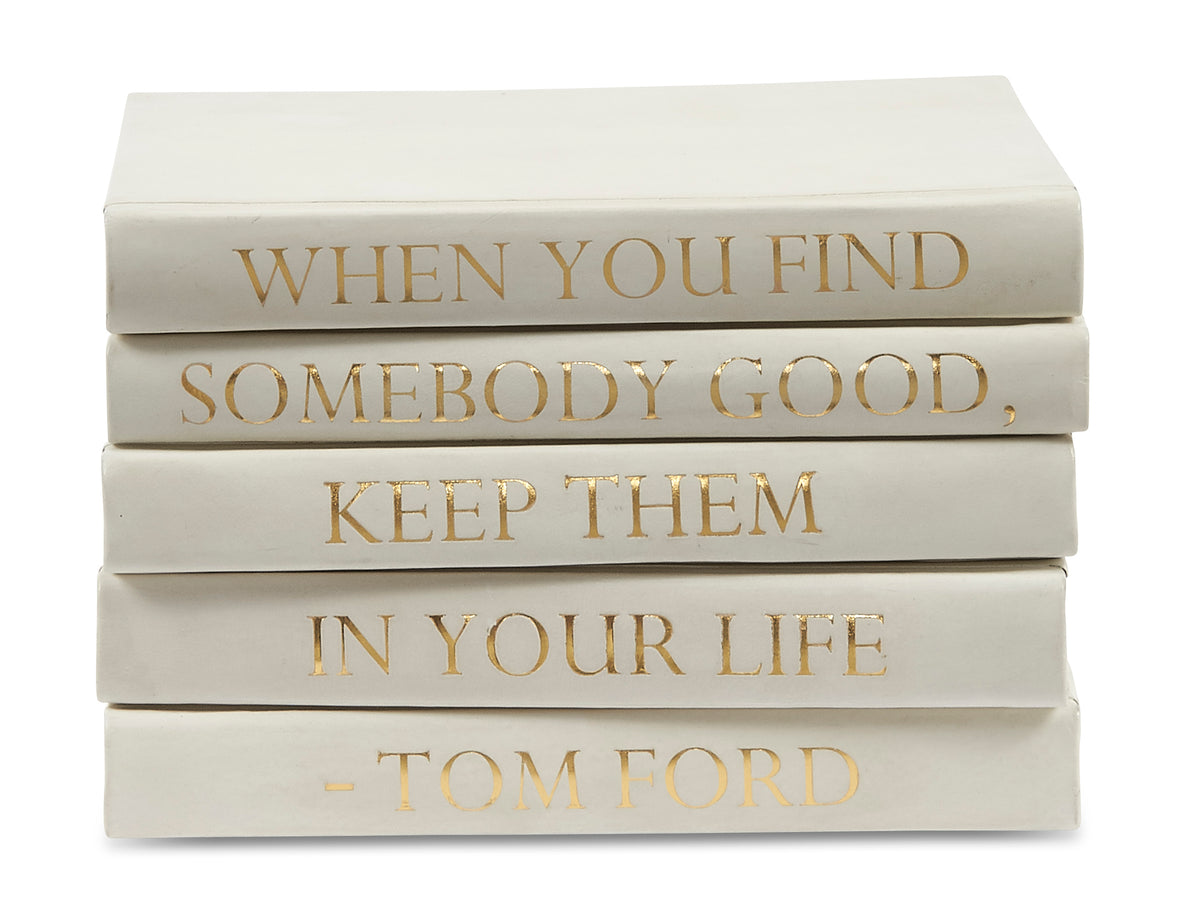 Tom Ford White Goldblack Grey Decorative Booksopenable Book 