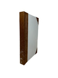 14" BROWN HIDE WITH CREAM LEATHER COVER(VH-CH-BRN-CTB)