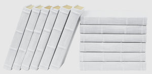 12 Vol. Full Linen Bound Decorative Books in White (VH-FL-WHITE-12)