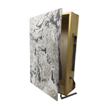 Hand Painted Marble Book Box in Gray - Large (VH-MBLG-GRAY)
