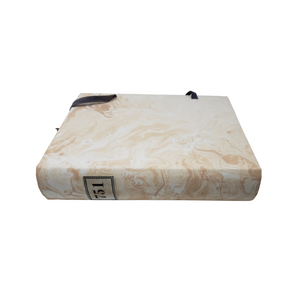Hand Painted Marble Book Box in Ground Pink - Medium (VH-MBMD-GPINK)