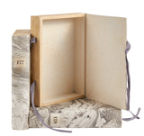 3 Piece Set of Hand Painted Marble Book Boxes in Gray (VH-MBSET-GRAY-03)